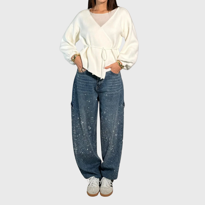Hazel – Stylish Balloon Carpenter Jeans