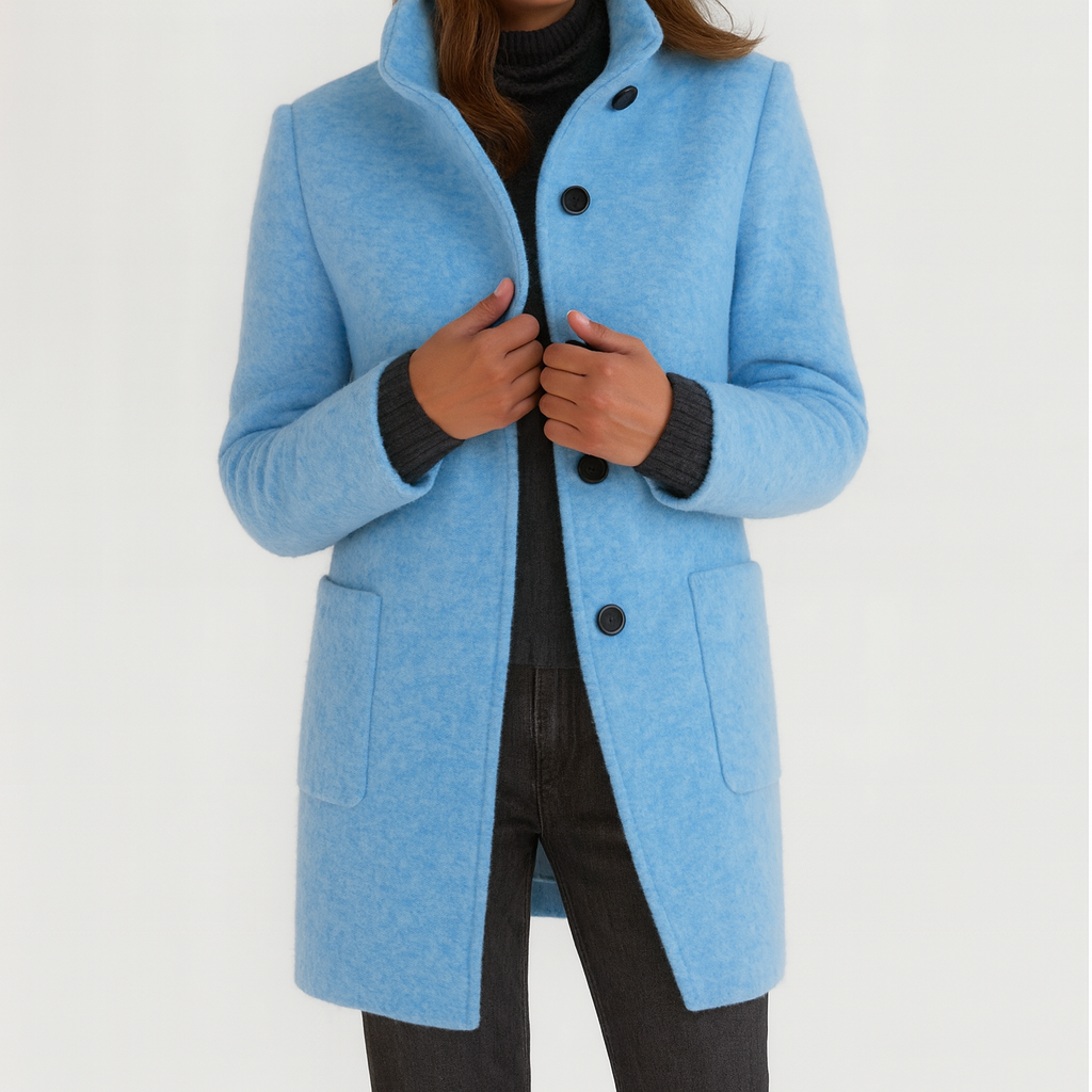 Renelle - Classic High Collar Coat