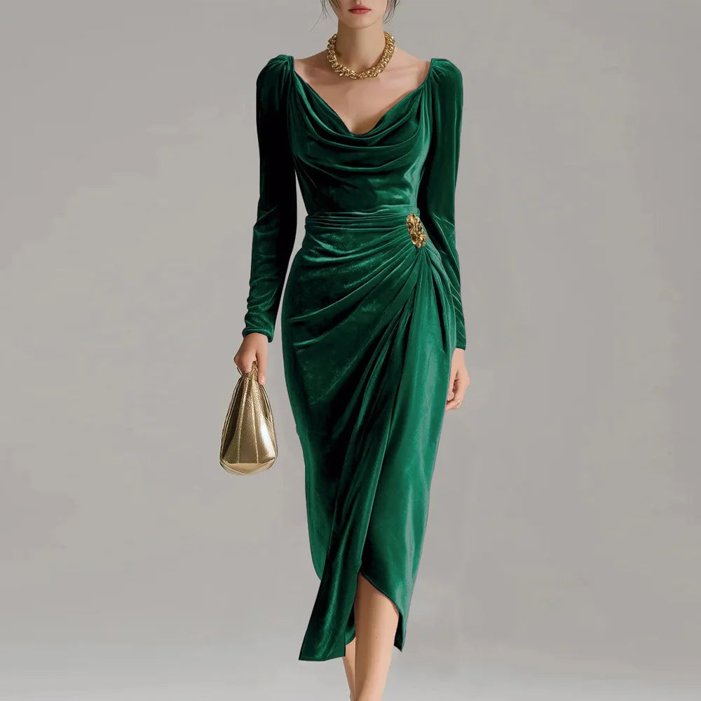 Lyra - Chic Sophisticated Midi Dress