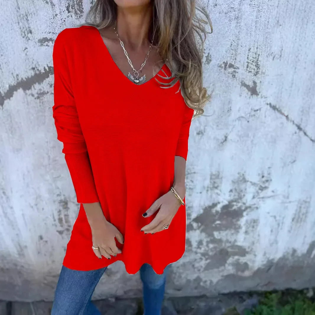 Lyndie - Luxe V-Neck Oversized Top