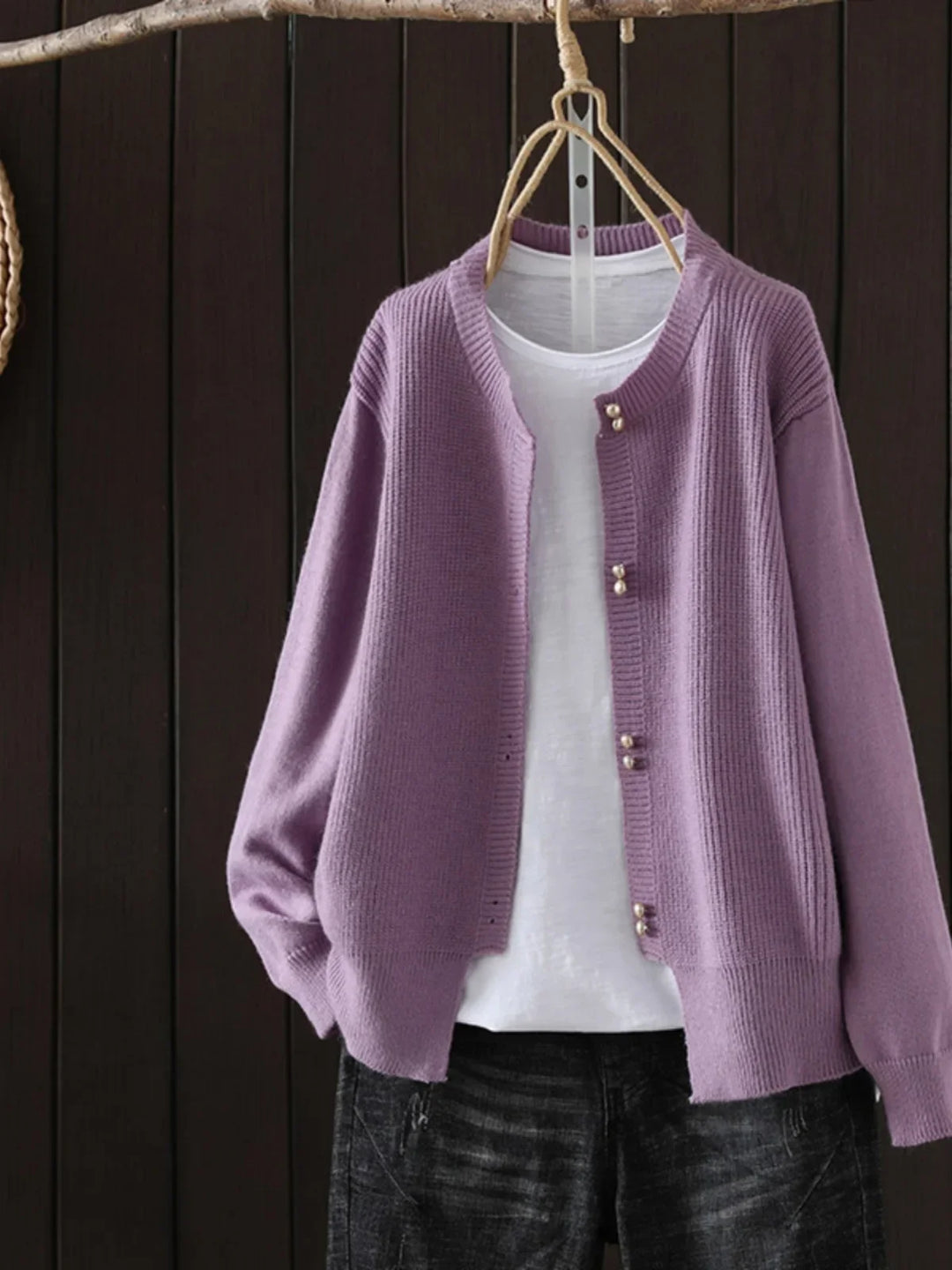 Lorie - Cardigan with Pearl Buttons