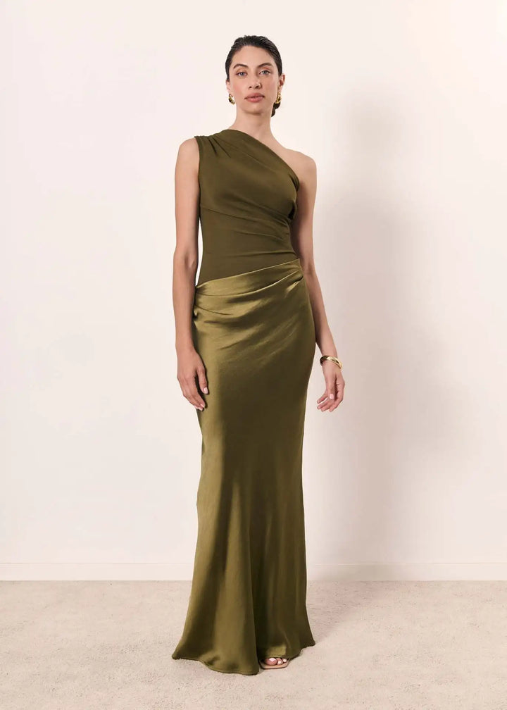 Yolina - Radiant One-Shoulder Dress