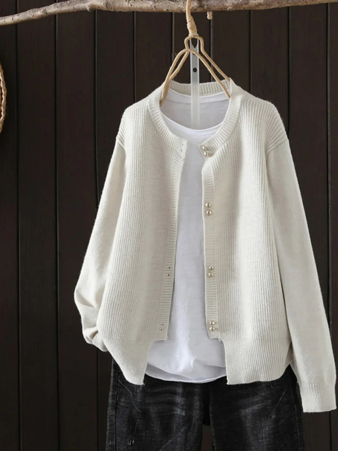 Lorie - Cardigan with Pearl Buttons