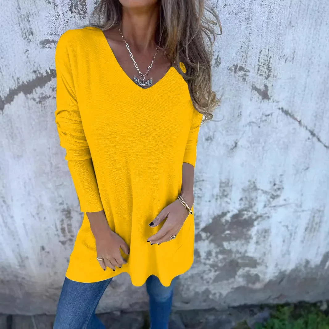 Lyndie - Luxe V-Neck Oversized Top