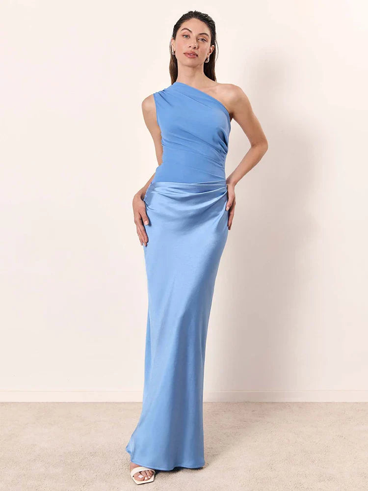 Yolina - Radiant One-Shoulder Dress