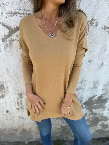 Lyndie - Luxe V-Neck Oversized Top