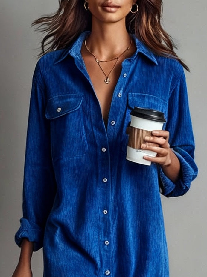 Hailey - Relaxed Fit Midi Dress with Pockets