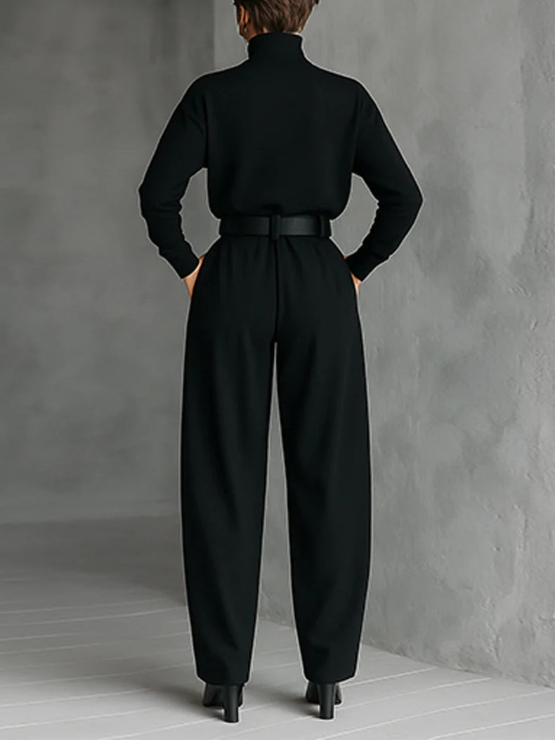 Nyla - Turtleneck Set & Straight Pants
