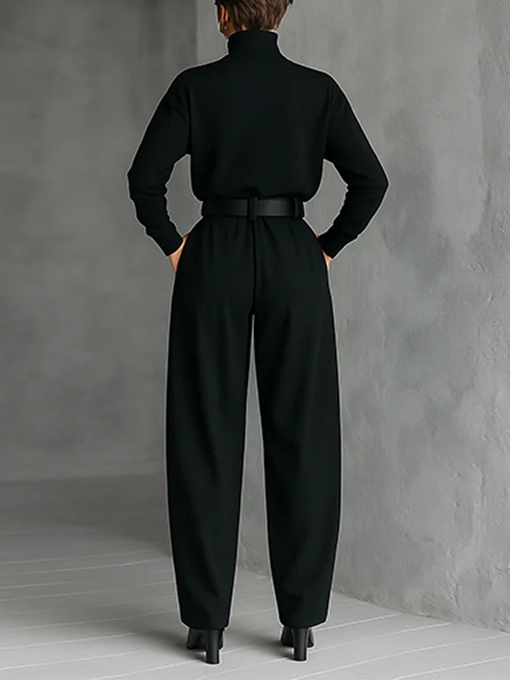 Nyla - Turtleneck Set & Straight Pants