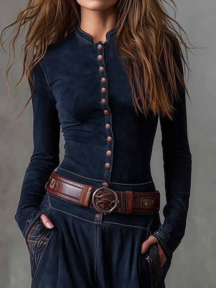 Winnie - Full-Length Dress with Belt