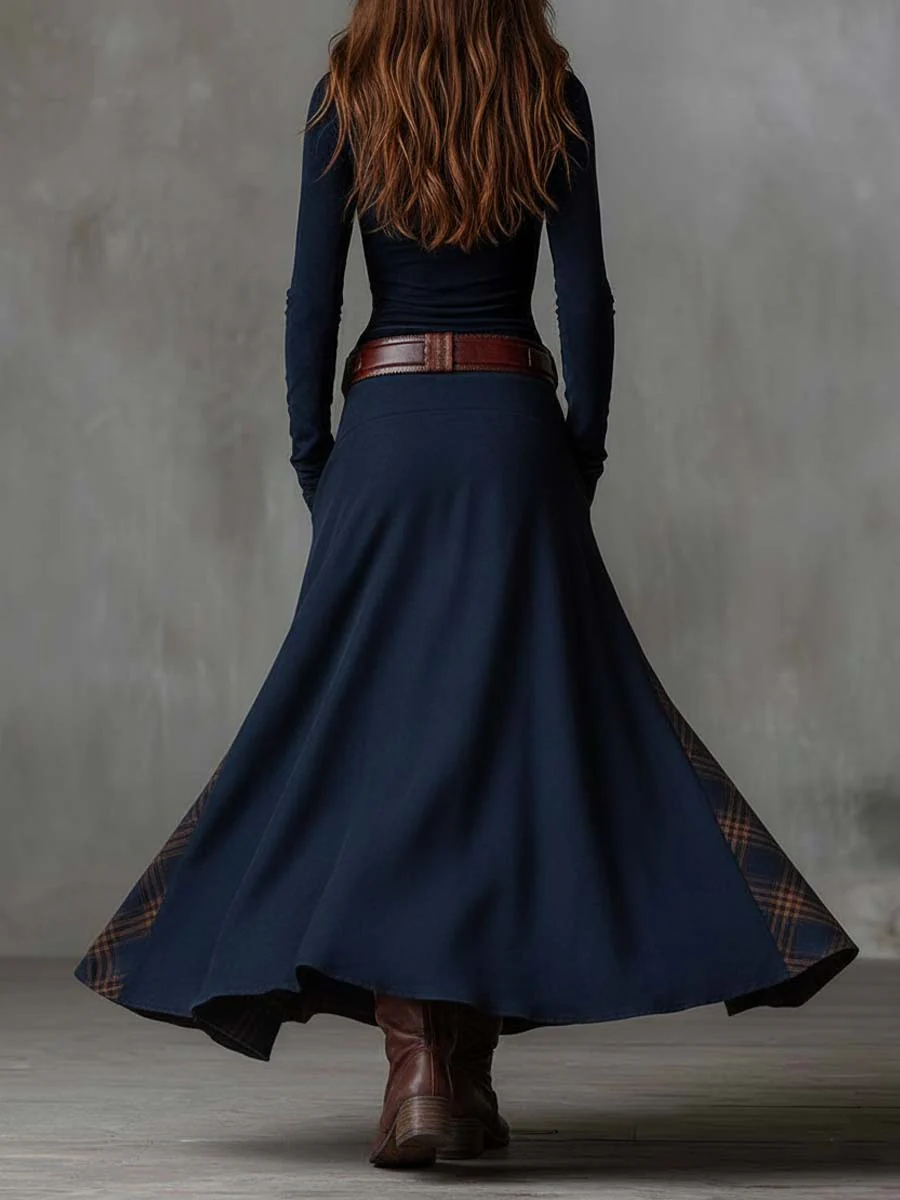 Winnie - Full-Length Dress with Belt