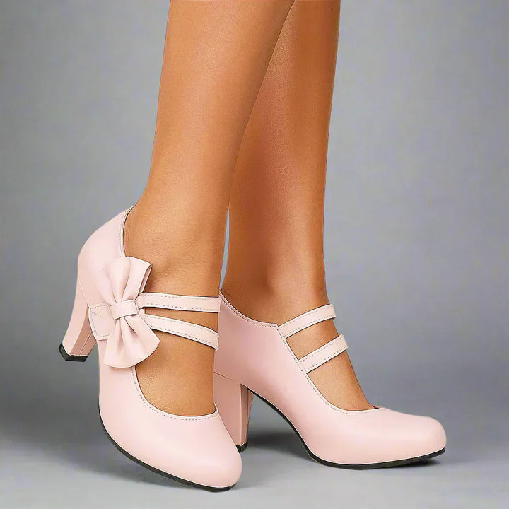 Caramia - Classic Bow Strap Heels