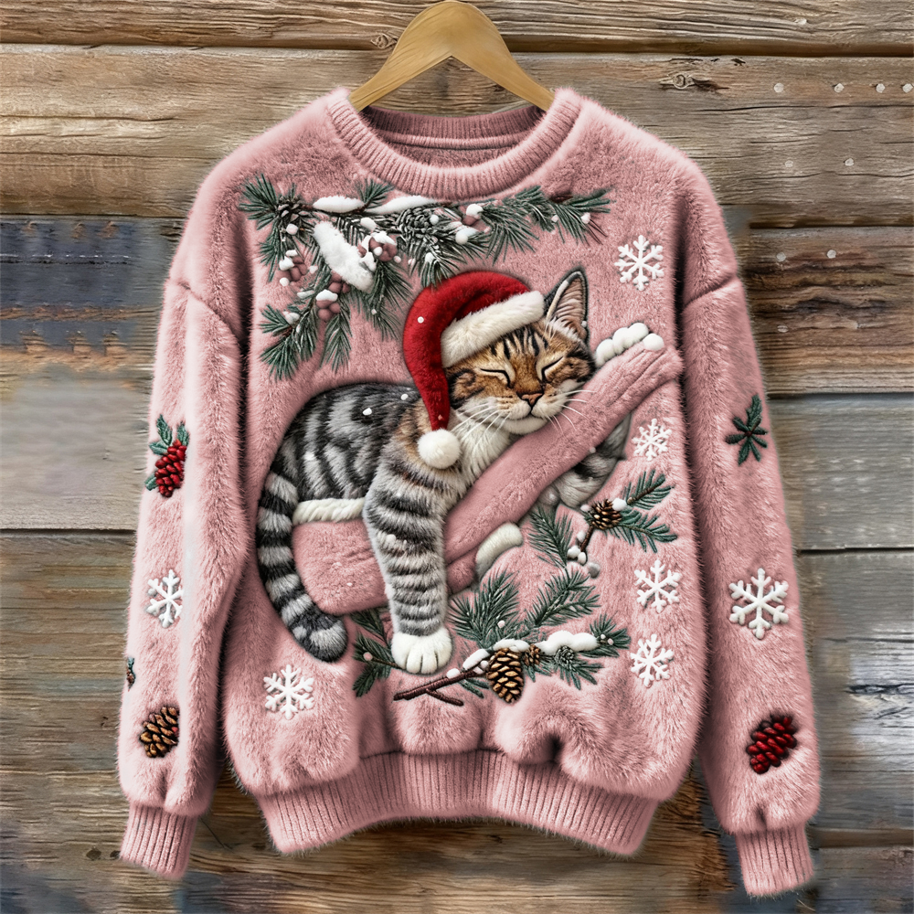 Emmeline - Christmas Cat Sweater