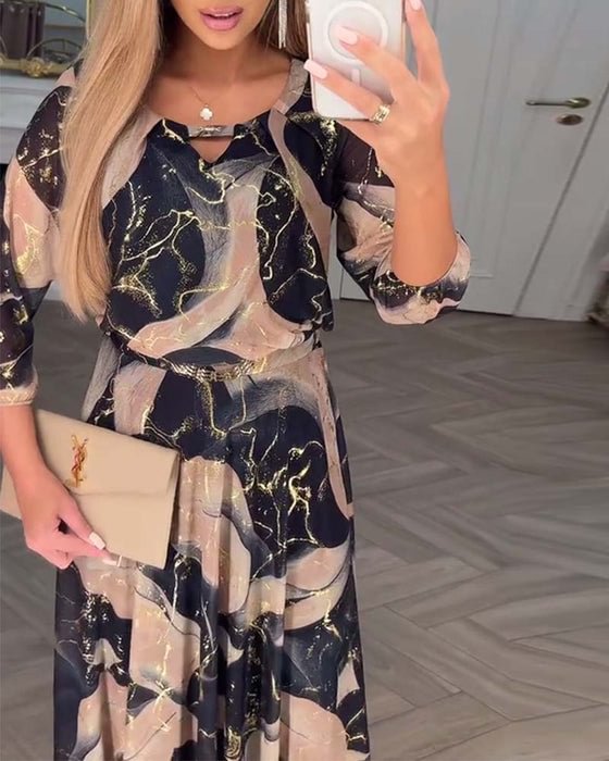 Teagan - Classic Charm Flowing Dress