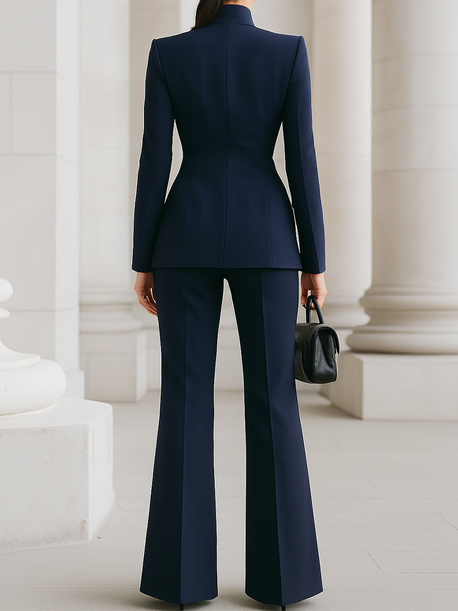 Adrienne - Elegant Blazer & Trouser Suit Set