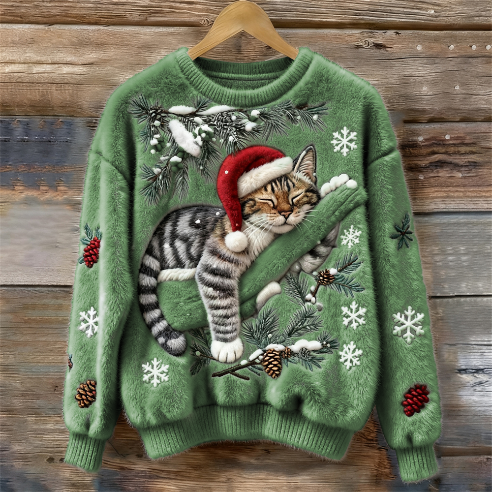 Emmeline - Christmas Cat Sweater