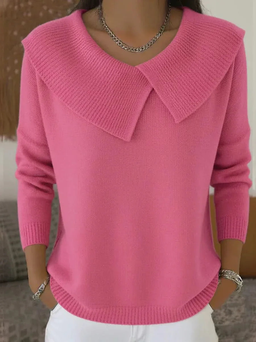 Odette - Ribbed Collar Sweater