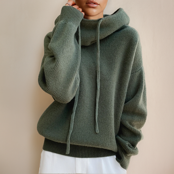 Lia - Elegant High Collar Sweater