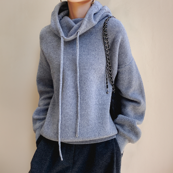 Lia - Elegant High Collar Sweater