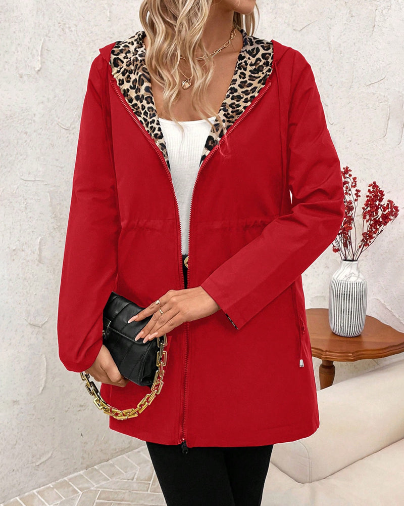 Clarien - Everyday Reversible Animal Print Coat