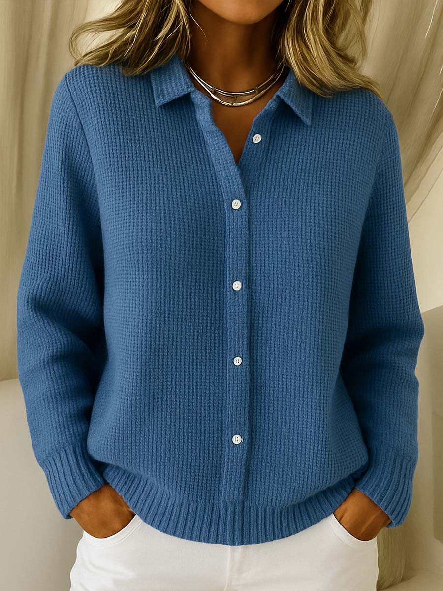 Marisse - Button-Up Knit Cardigan