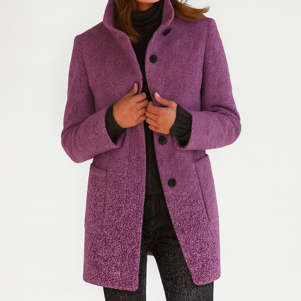 Renelle - Classic High Collar Coat