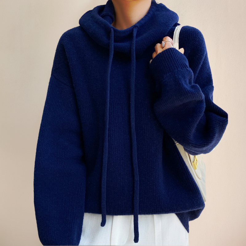 Lia - Elegant High Collar Sweater