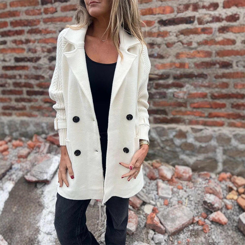 Sarielle - Chic Layered Texture Coat