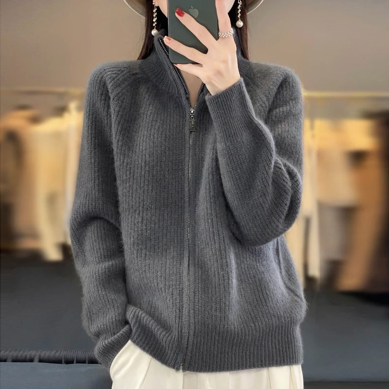 Moira – Warm Zip Cardigan
